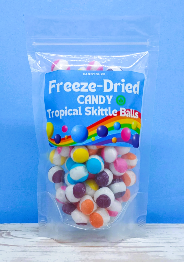 FREEZE-DRIED TROPICAL SKITTLE BALLS